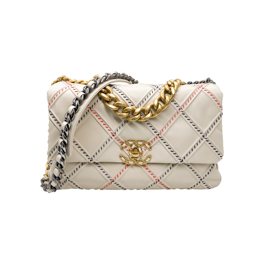 Chanel 19 Beige Wild Stitch