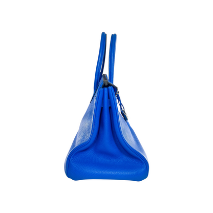 Hermes Birkin 35 Bleu Hydra Togo Palladium Hardware