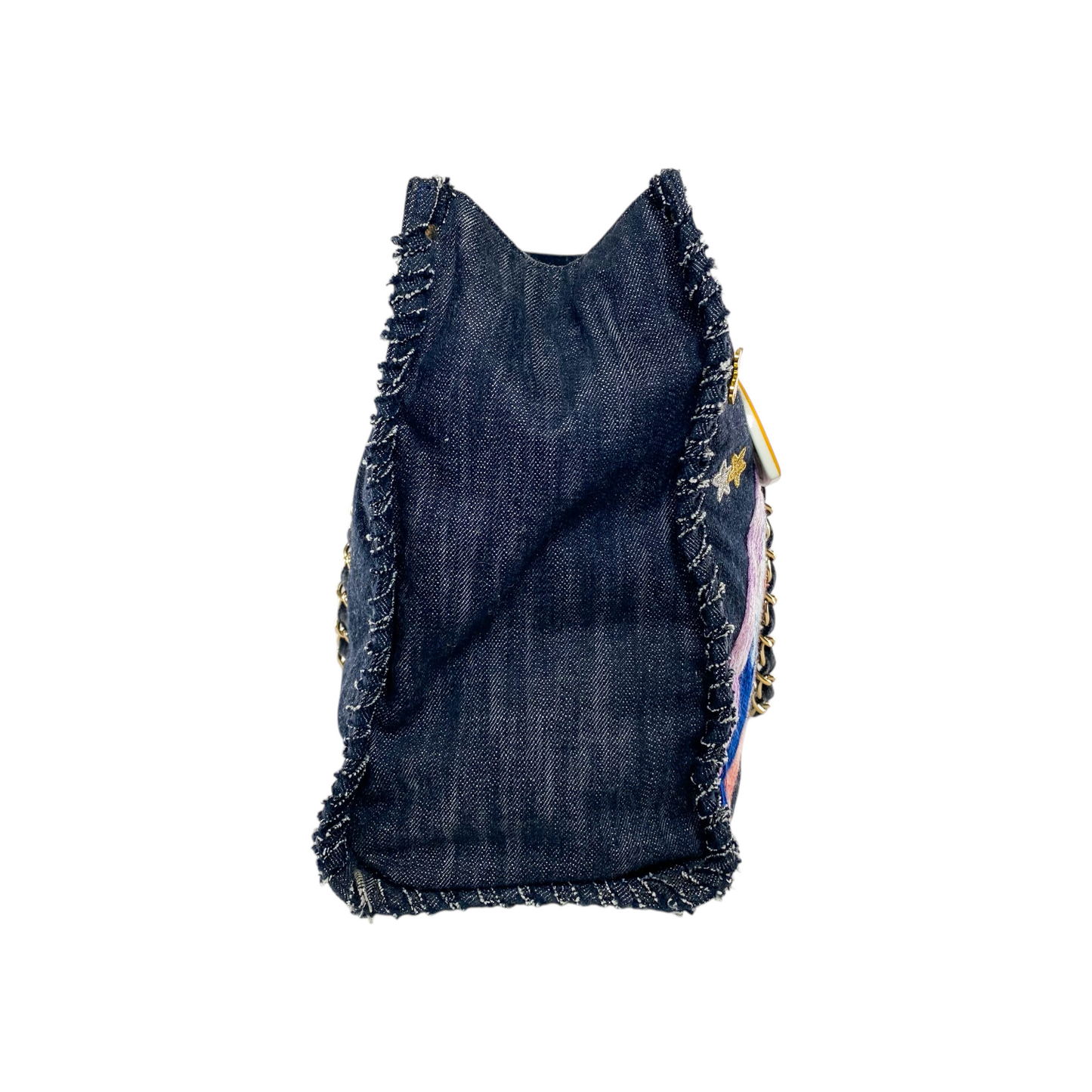 Chanel Denim Night Flight Embroidered Shopping Tote
