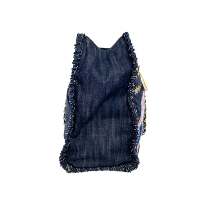 Chanel Denim Night Flight Embroidered Shopping Tote
