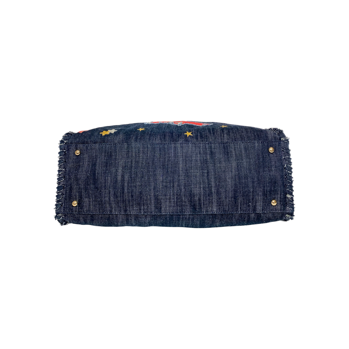 Chanel Denim Night Flight Embroidered Shopping Tote