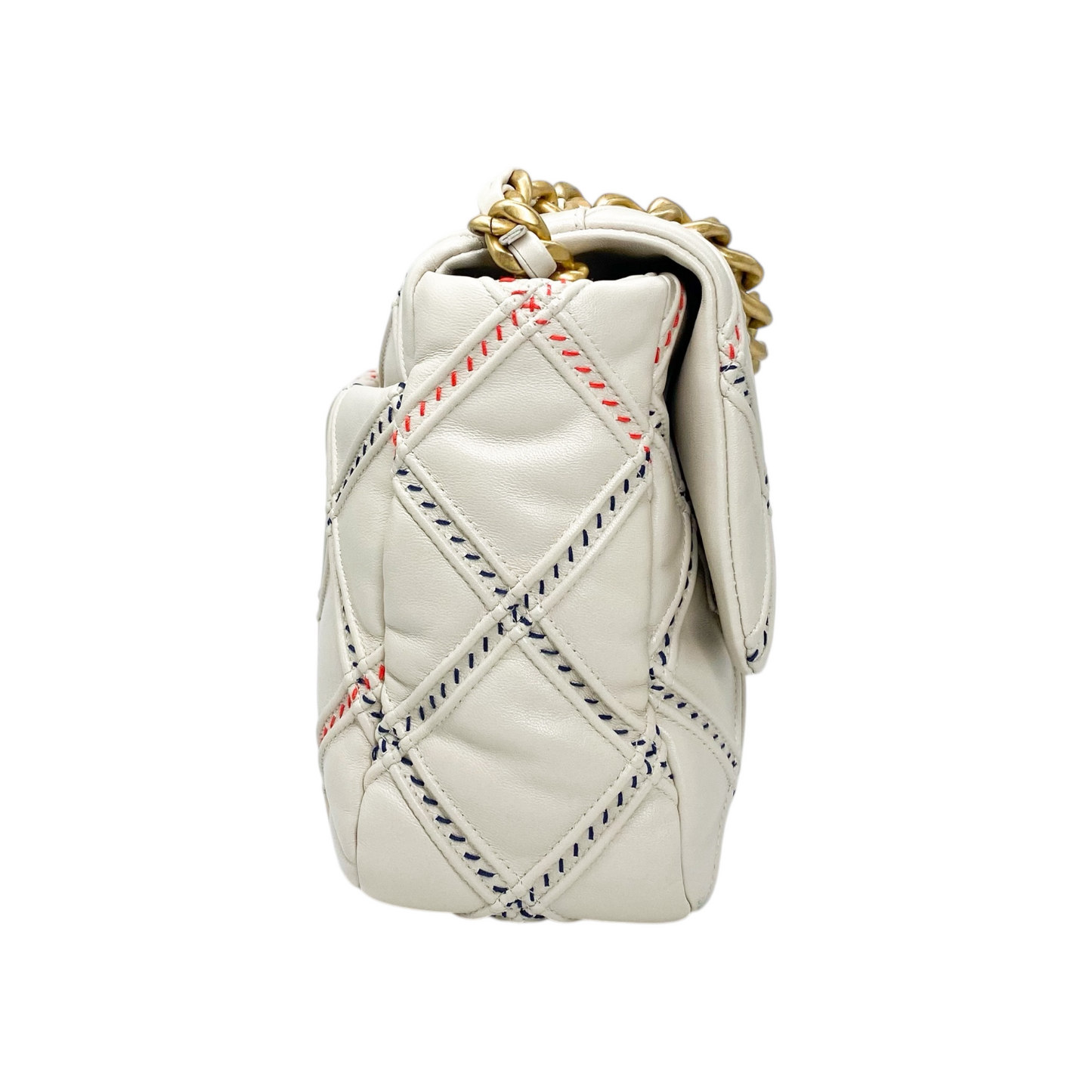 Chanel 19 Beige Wild Stitch