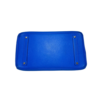 Hermes Birkin 35 Bleu Hydra Togo Palladium Hardware