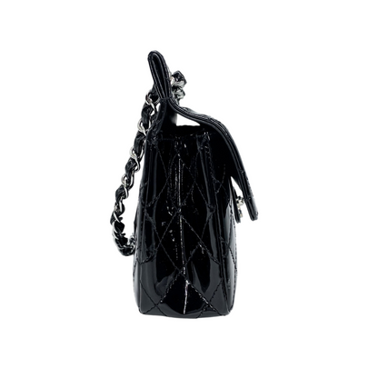 Chanel Black Chain Through Vintage Flap Bag