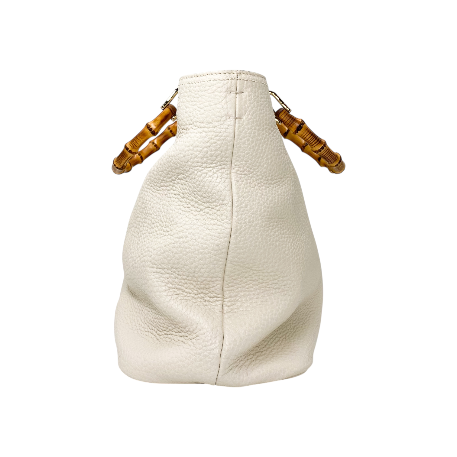 Gucci Ivory Bamboo Shopping Tote