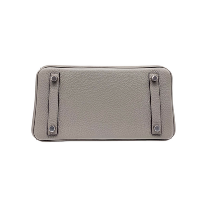 Hermes Birkin 25 Etain Togo Palladium Hardware