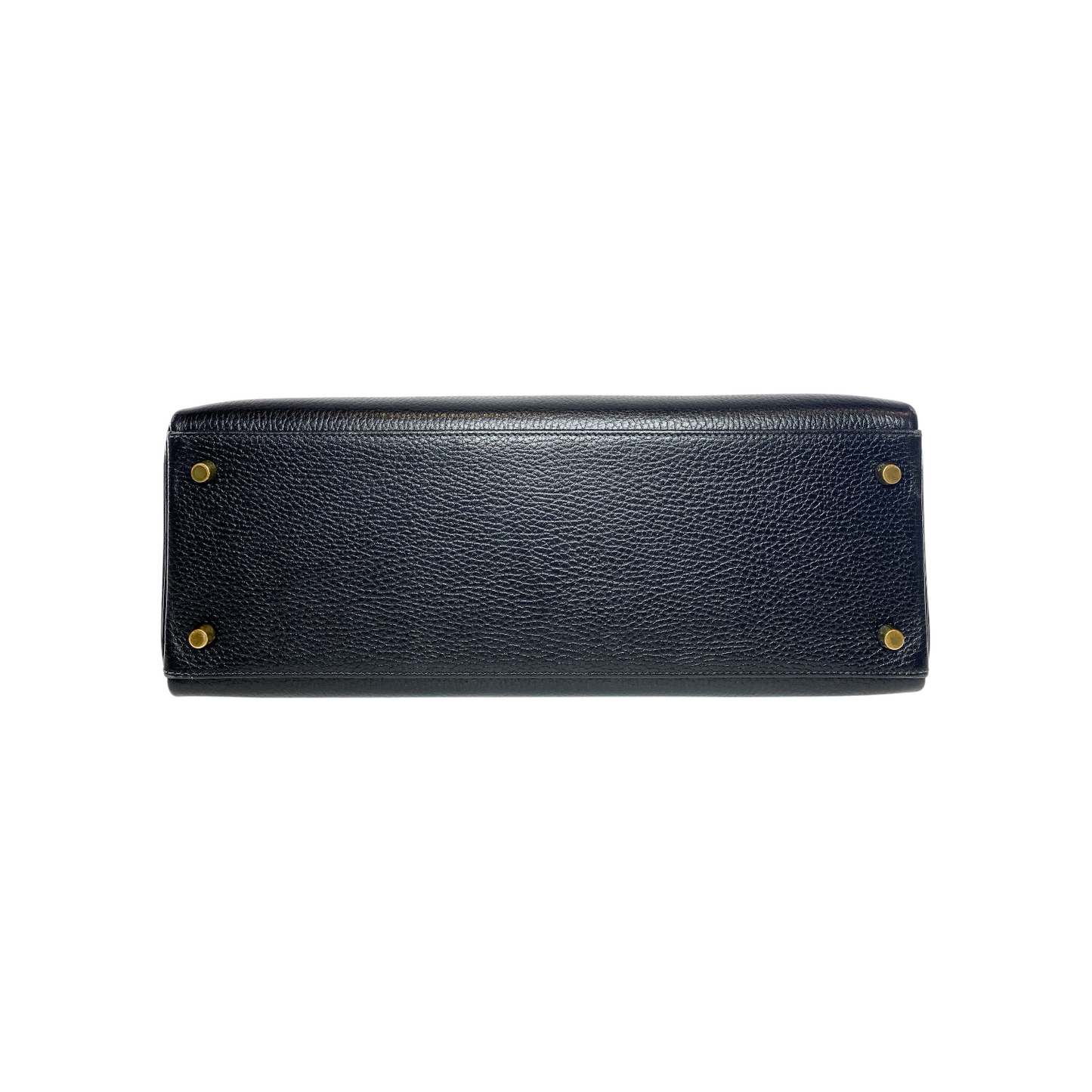 Hermes Kelly 35 Retourne Black Ardennes Gold Hardware