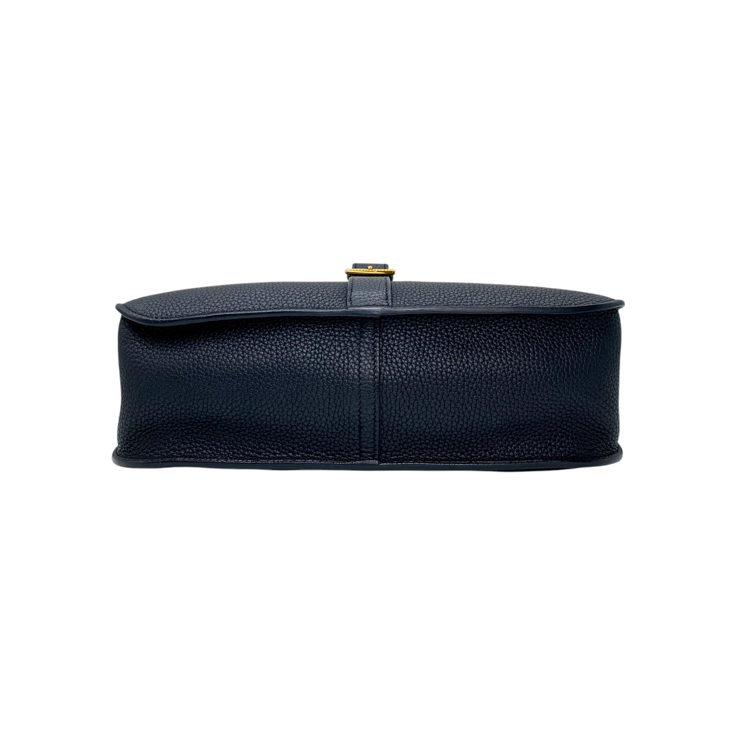 Hermes 31 Halzan Black Clemence Gold Hardware with Twilly