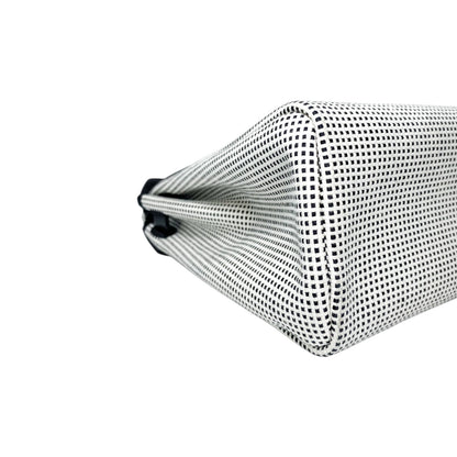 Hermes Black White Toile Quadrille Viking Herbag Zip PM 31