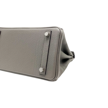 Hermes Birkin 25 Etain Togo Palladium Hardware