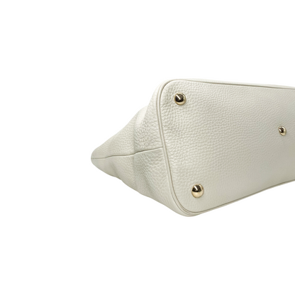 Gucci Ivory Bamboo Shopping Tote