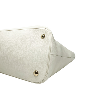 Gucci Ivory Bamboo Shopping Tote