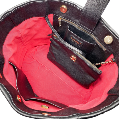Chanel Black Shopping Tote