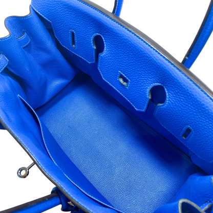 Hermes Birkin 35 Bleu Hydra Togo Palladium Hardware