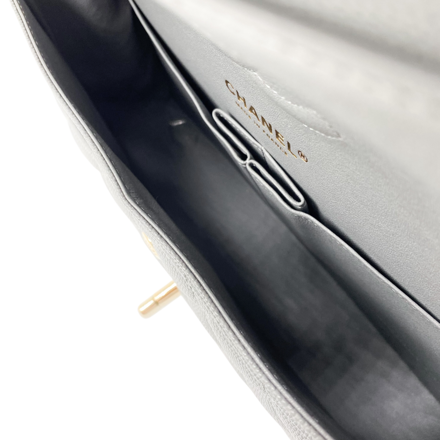 Chanel Grey Medium Flap Bag