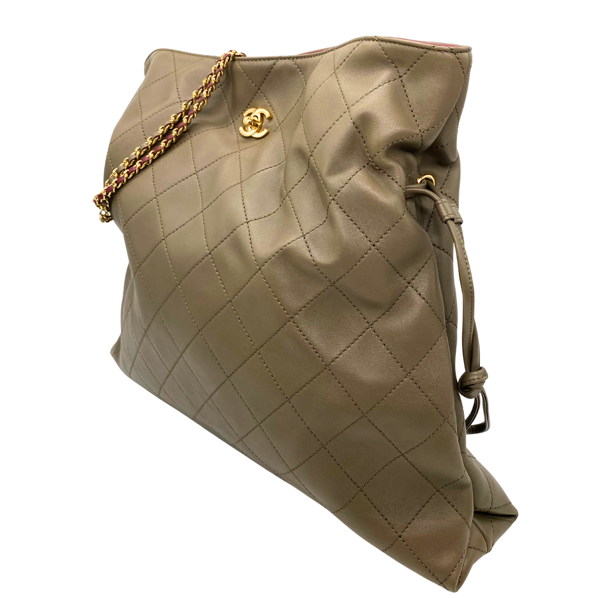 Chanel Dark Brown Large Shopping Bag Lambskin