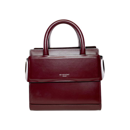 Givenchy Burgundy Horizon Nano Satchel