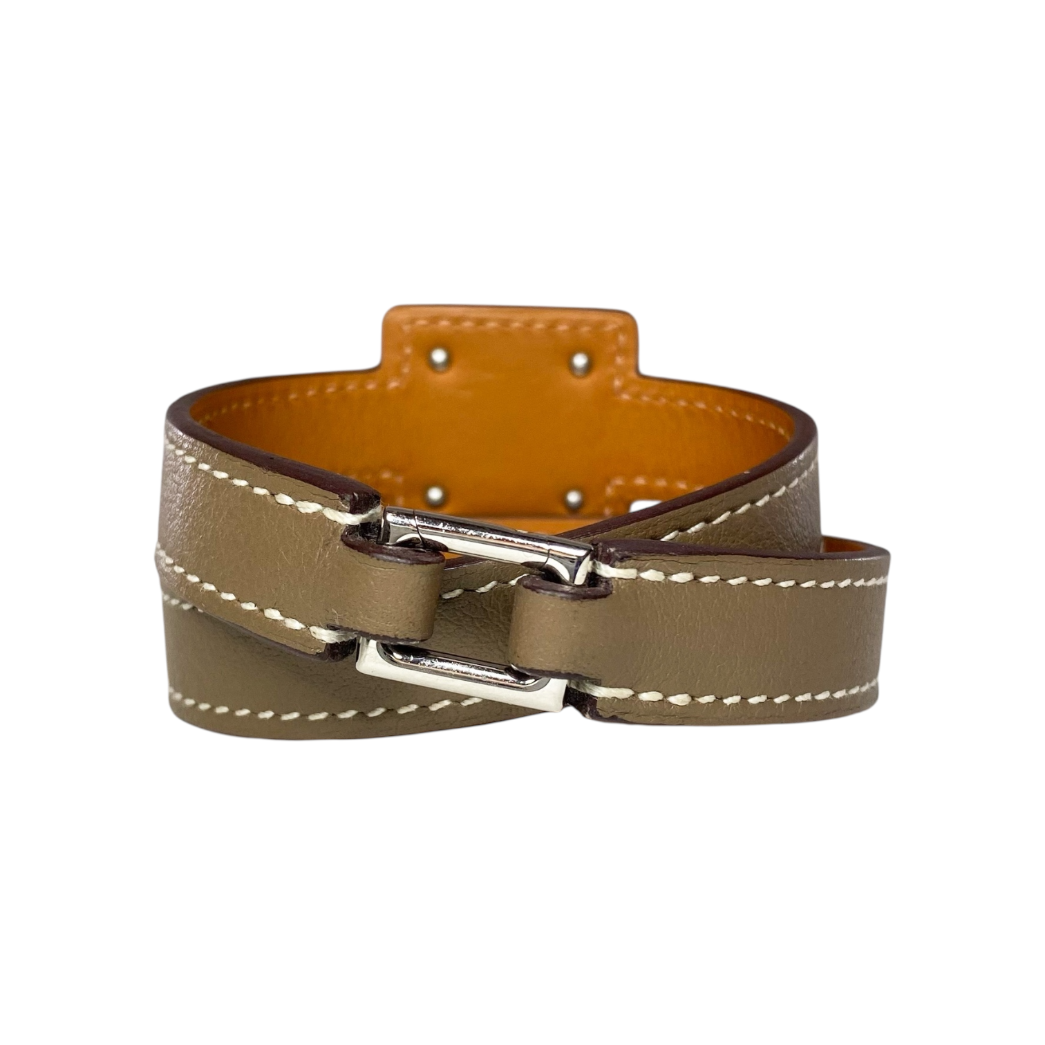Hermes Etoupe O’Kelly Double Tour Bracelet