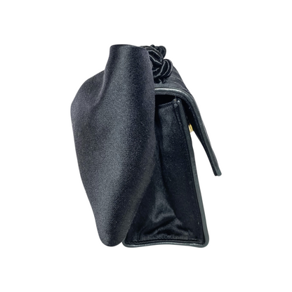 Chanel Black Satin Vintage Bow Bag