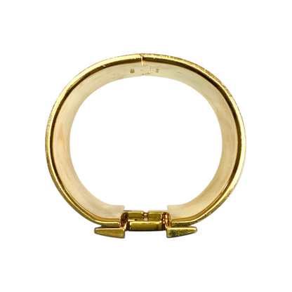 Hermes Blanc Extra-Wide Clic Clac H Bracelet