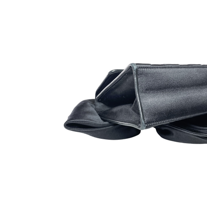 Chanel Black Satin Vintage Bow Bag
