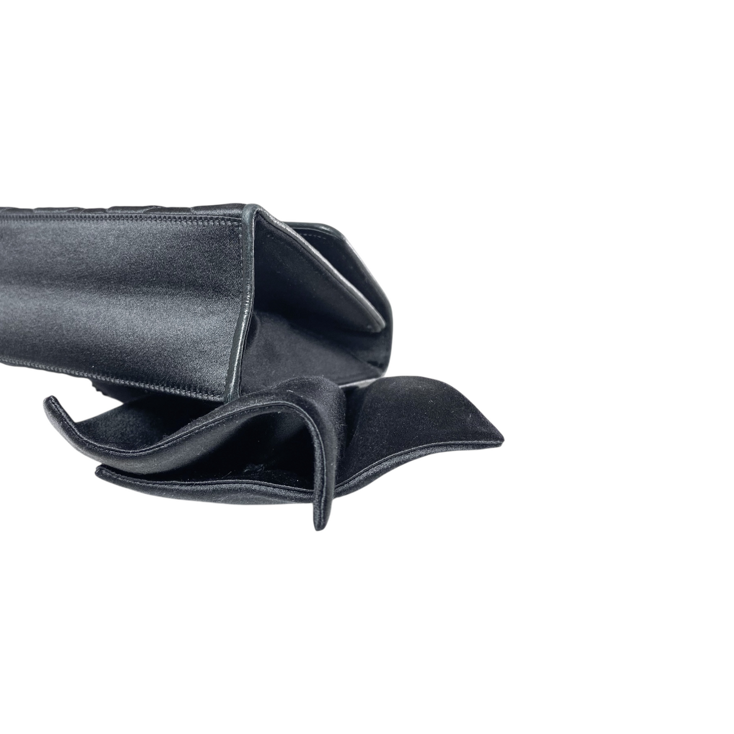 Chanel Black Satin Vintage Bow Bag