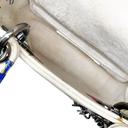 Dior White Zodiac Pixel Micro Lady Dior