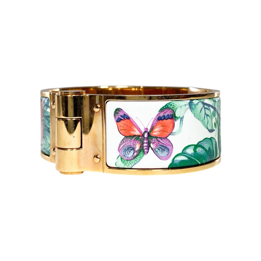 Hermes Cassatta Equateur Wide Hinge Bracelet