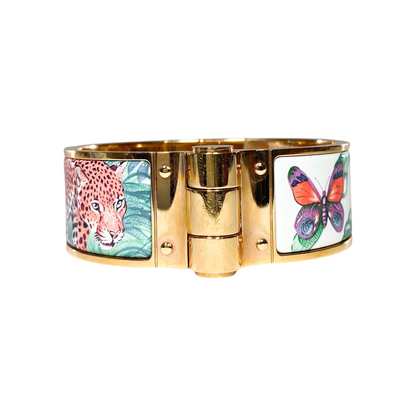 Hermes Cassatta Equateur Wide Hinge Bracelet