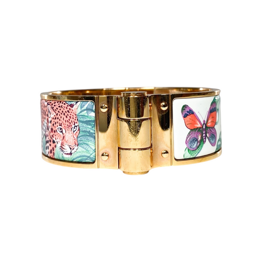 Hermes Cassatta Equateur Wide Hinge Bracelet