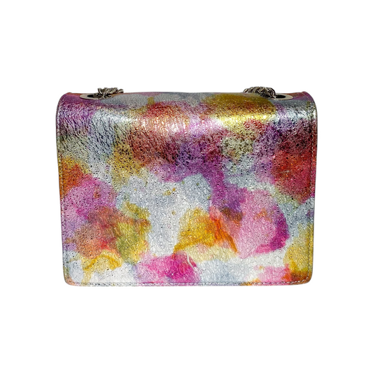 Roger Vivier Multicolor Metallic Crystal Crossbody Bag