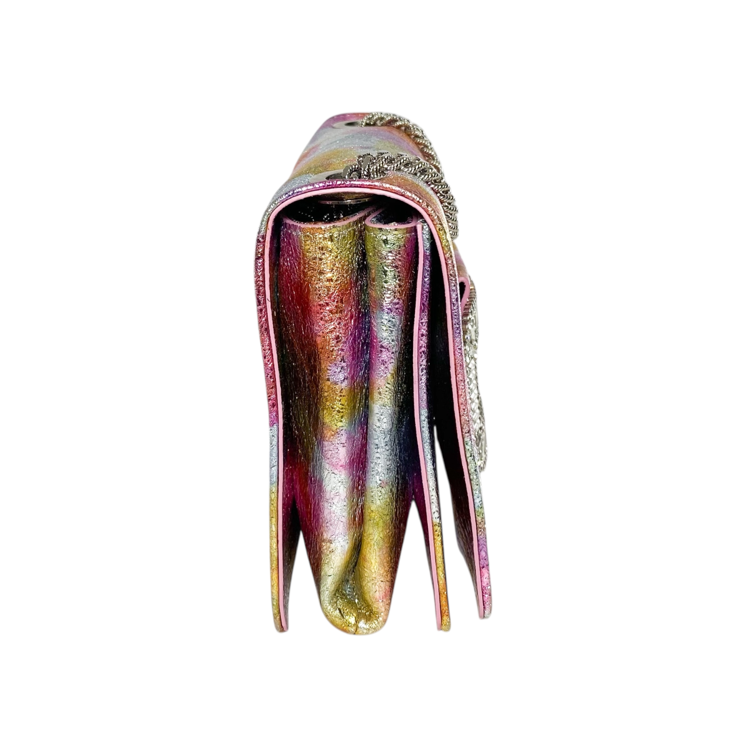 Roger Vivier Multicolor Metallic Crystal Crossbody Bag