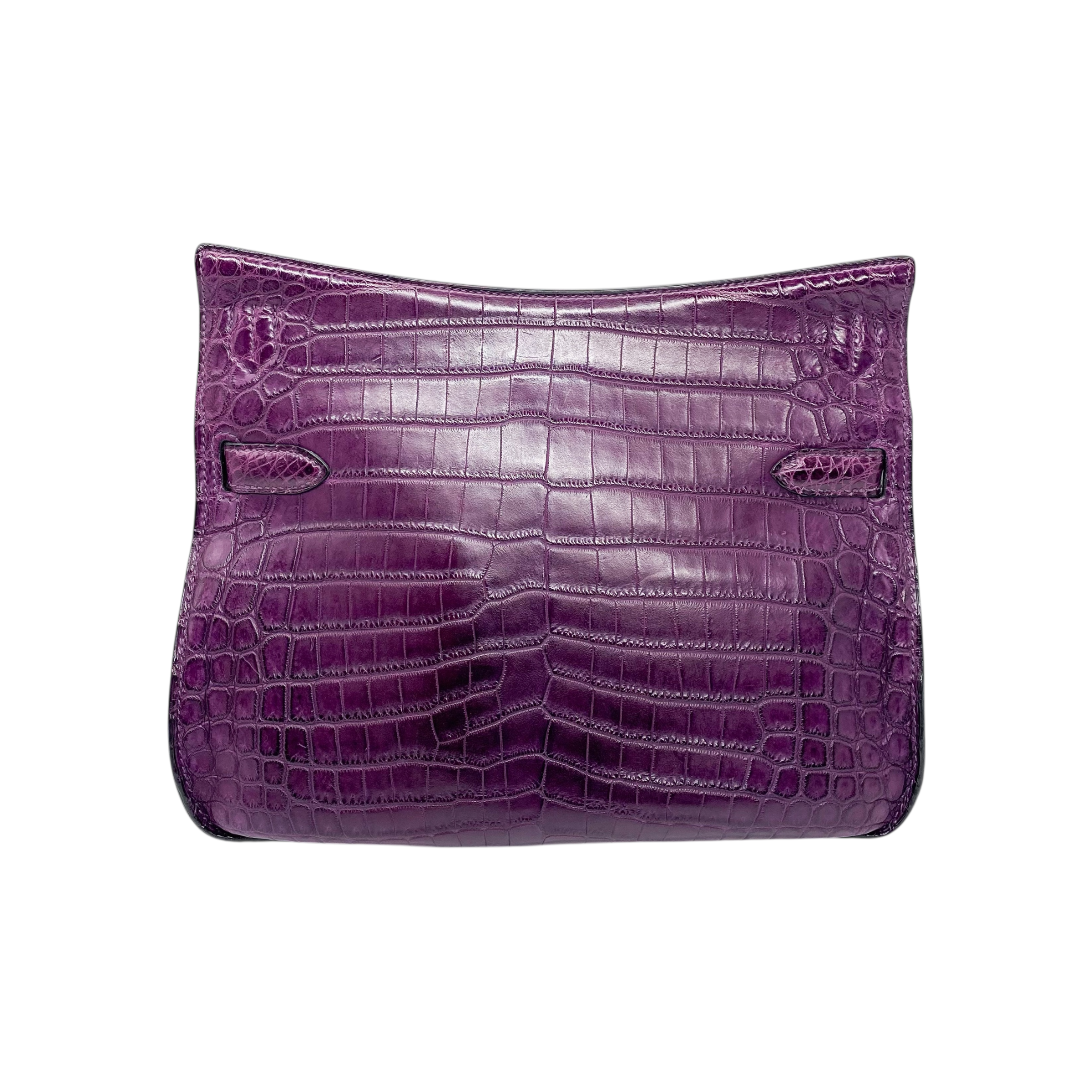 Hermes Jypsiere 28 Purple Niloticus Crocodile Palladium Hardware