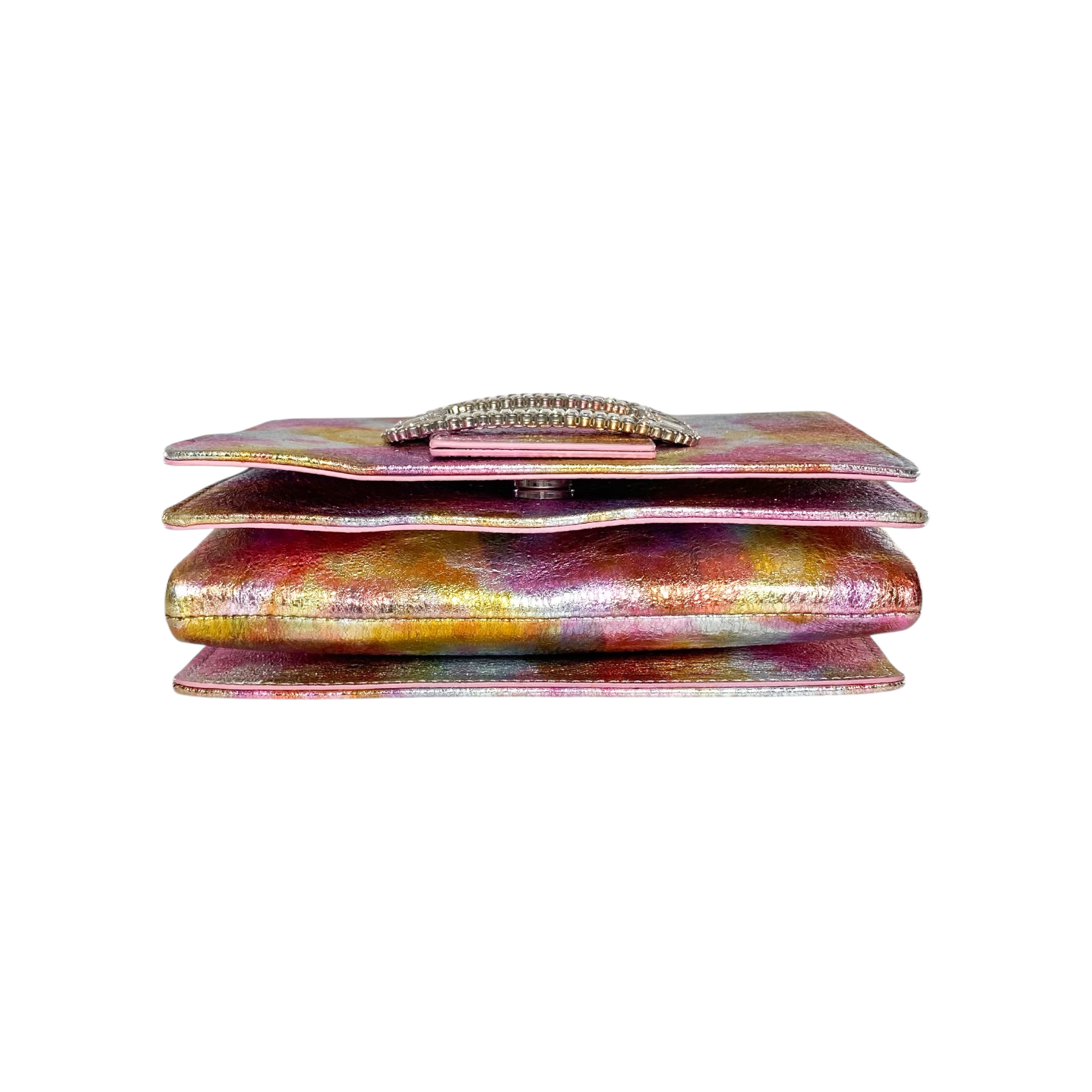 Roger Vivier Multicolor Metallic Crystal Crossbody Bag