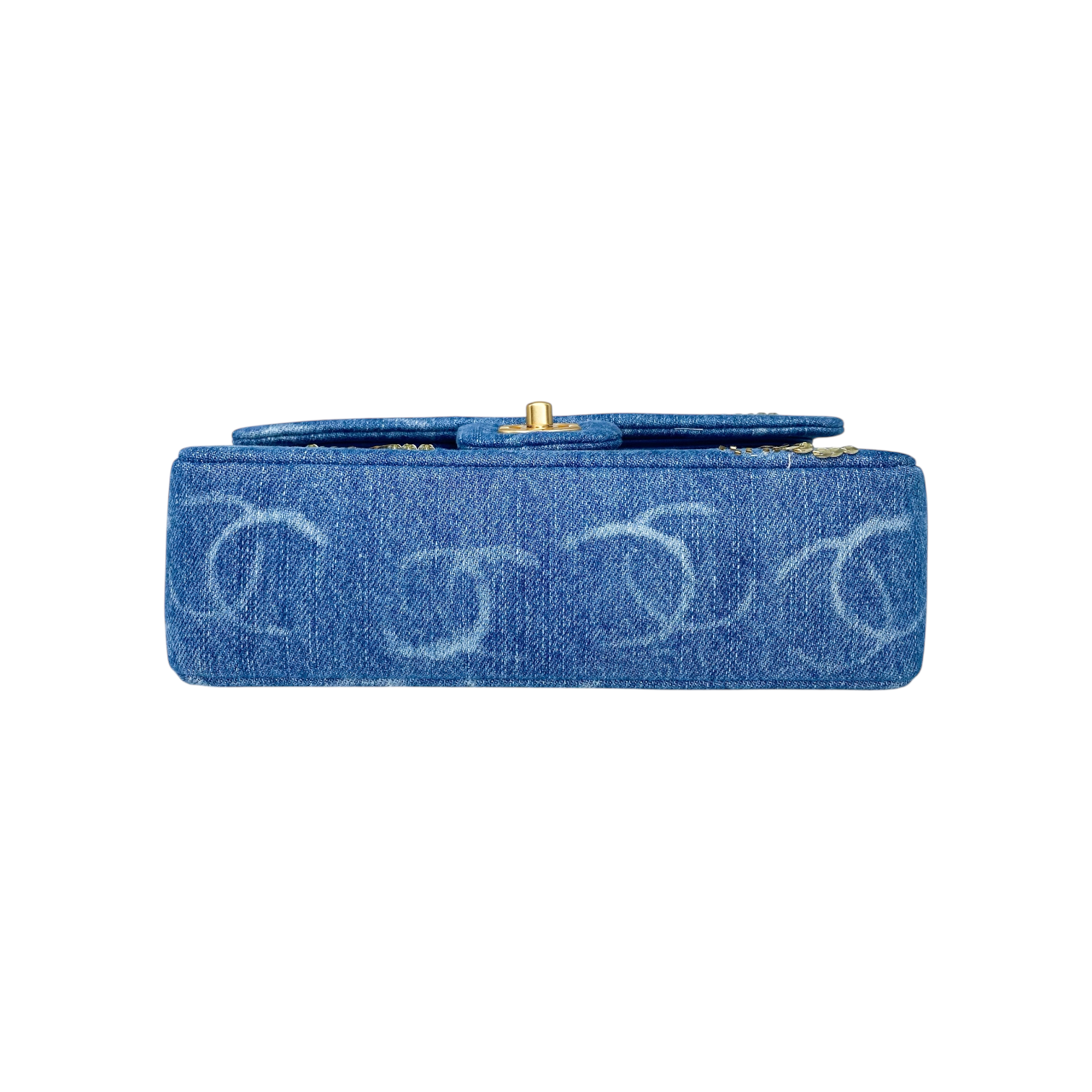 Chanel Blue Denim Sequin CC Flap Bag