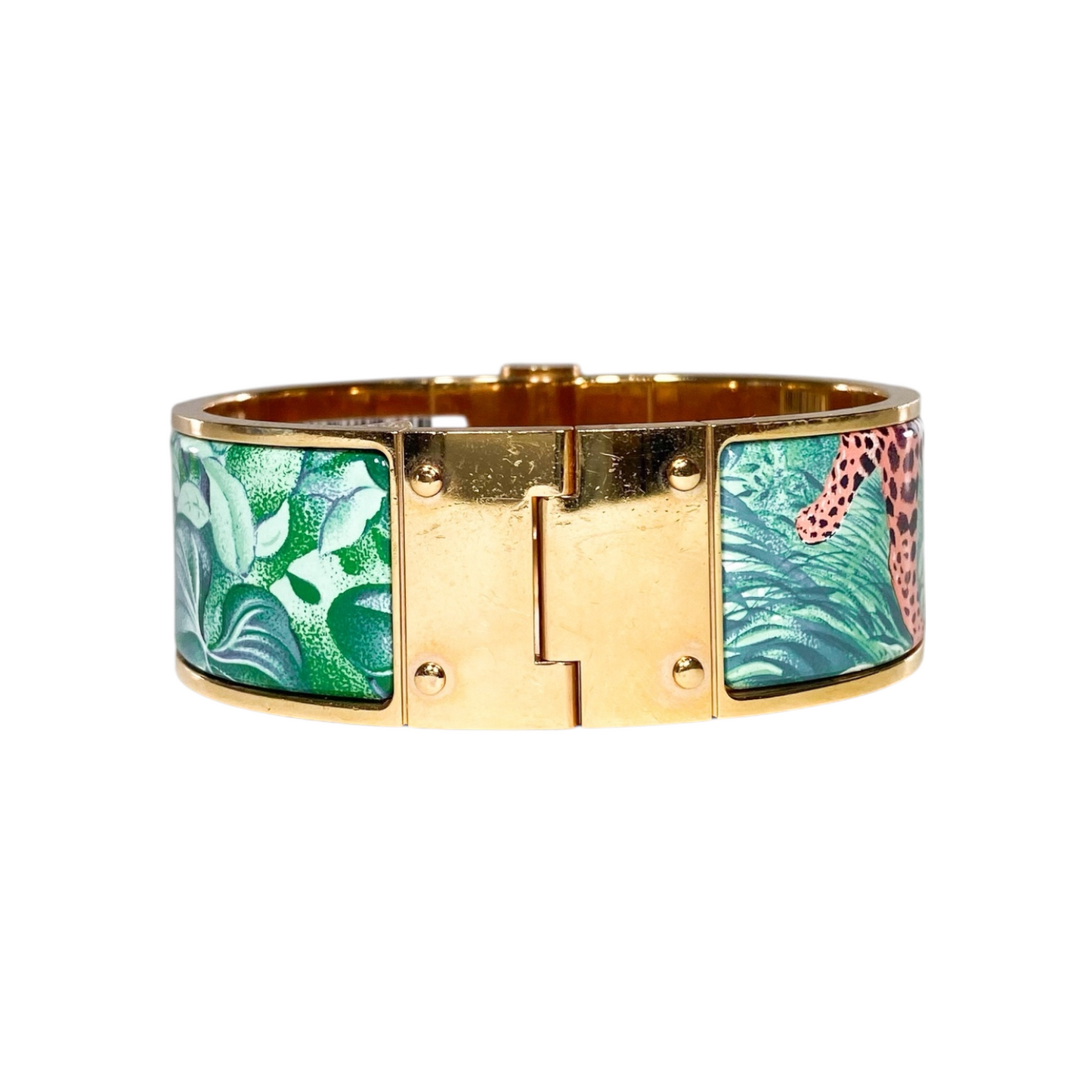 Hermes Cassatta Equateur Wide Hinge Bracelet