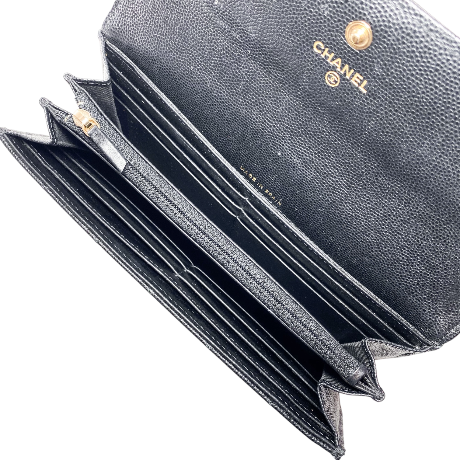 Chanel Black Boy Long Flap Wallet