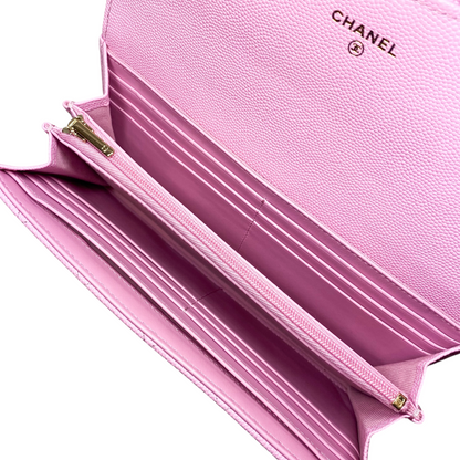 Chanel Pink Long Wallet
