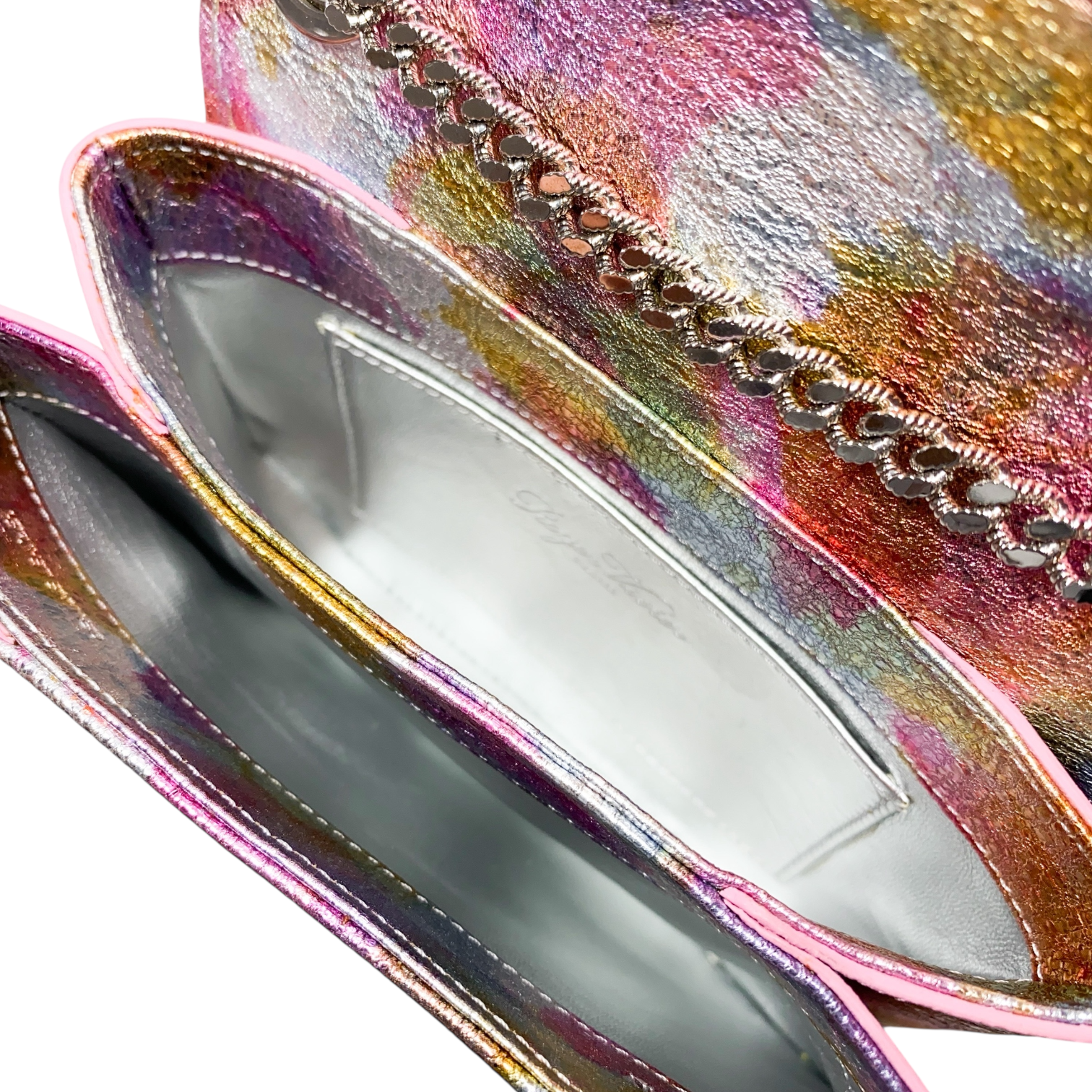 Roger Vivier Multicolor Metallic Crystal Crossbody Bag