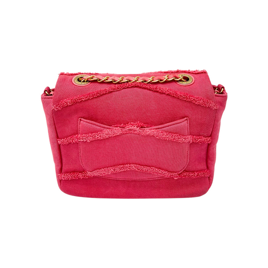 Chanel Pink Denim Coco Flap Bag
