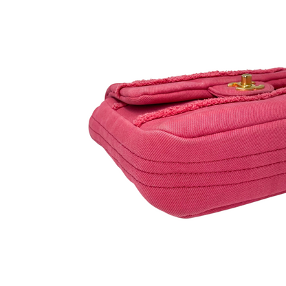 Chanel Pink Denim Coco Flap Bag
