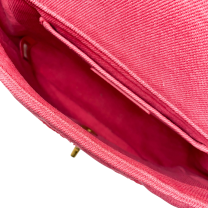 Chanel Pink Denim Coco Flap Bag