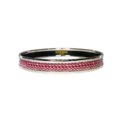 Hermes Coaching Rose Couture Narrow Bracelet