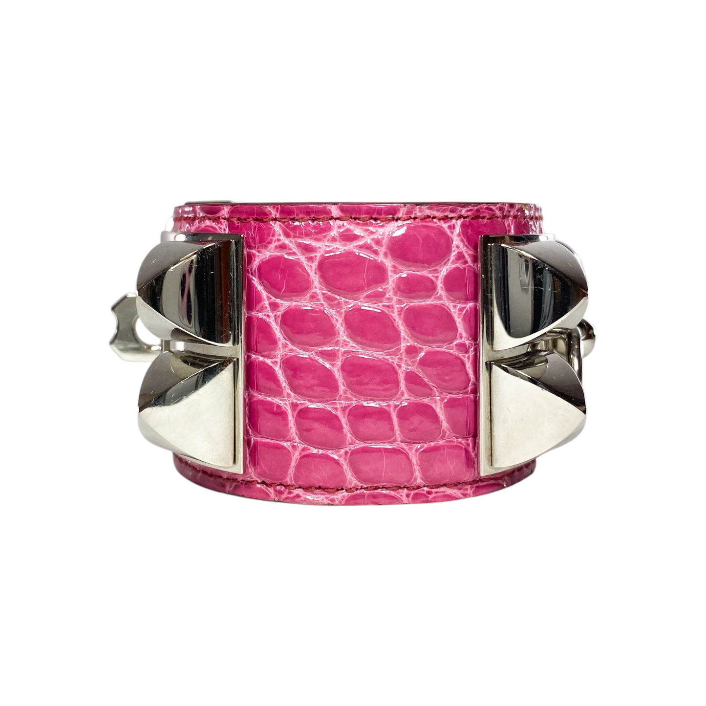Hermes Rose Scheherazade Alligator Mississippiensis CDC Cuff