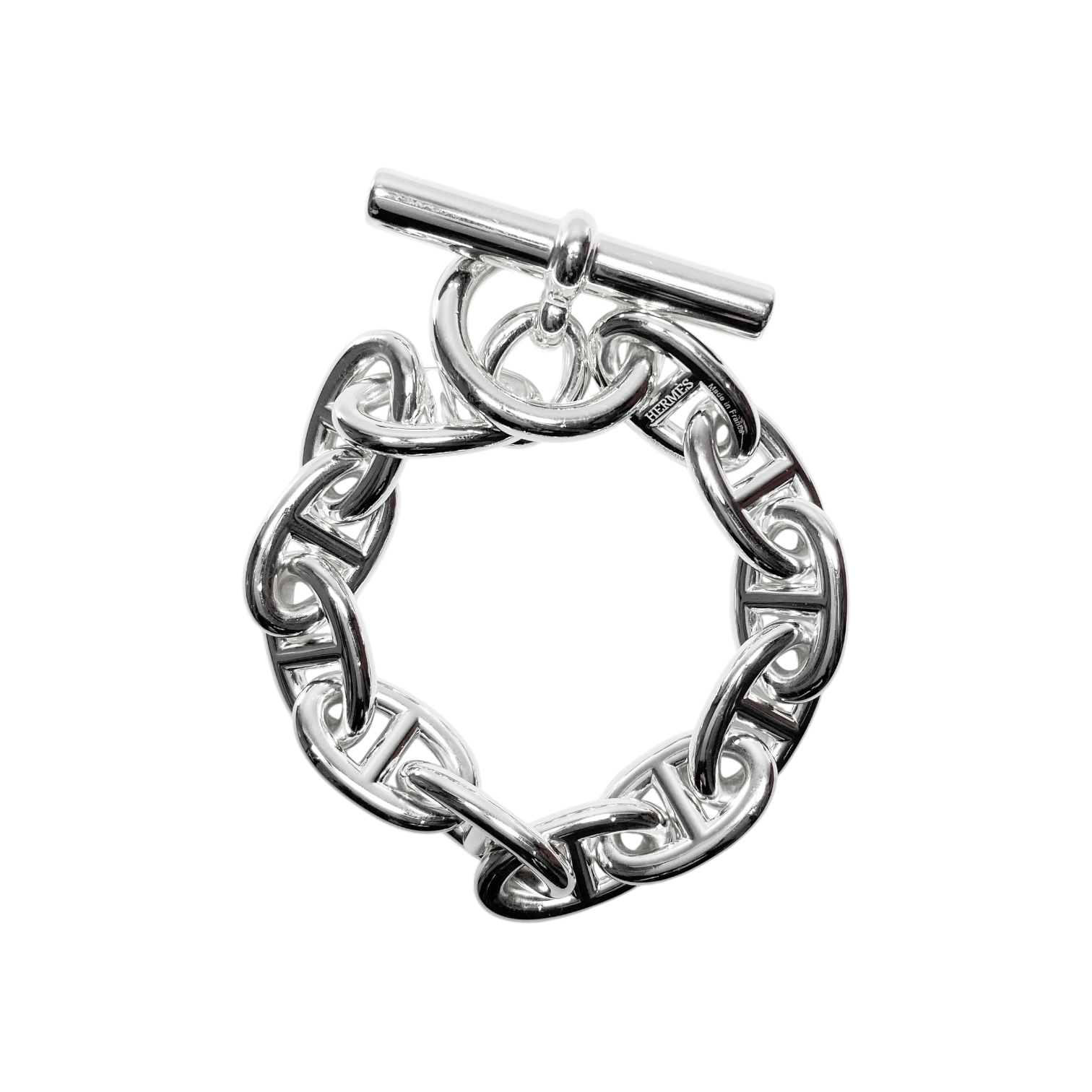 ◆希少◆エルメス Chaine d'ancre bracelet TGM HERMES Chaine d'Ancre TGM Bracelet – kingram-japan