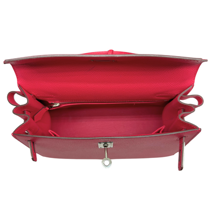 Hermes Kelly 25 Sellier Rose Mexico Epsom Palladium Hardware