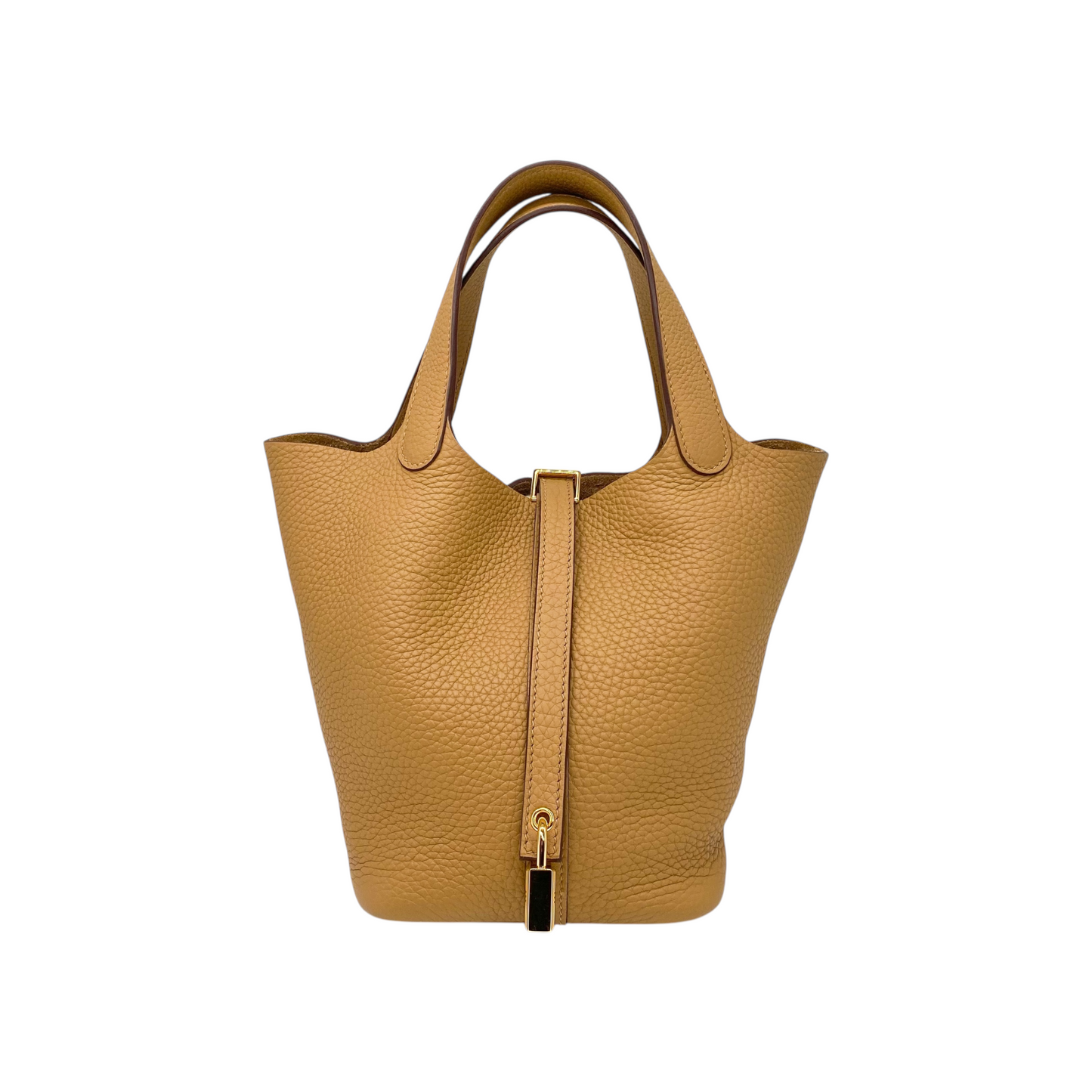 Hermes Picotin 18 Chai Clemence Gold Hardware