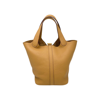 Hermes Picotin 18 Chai Clemence Gold Hardware