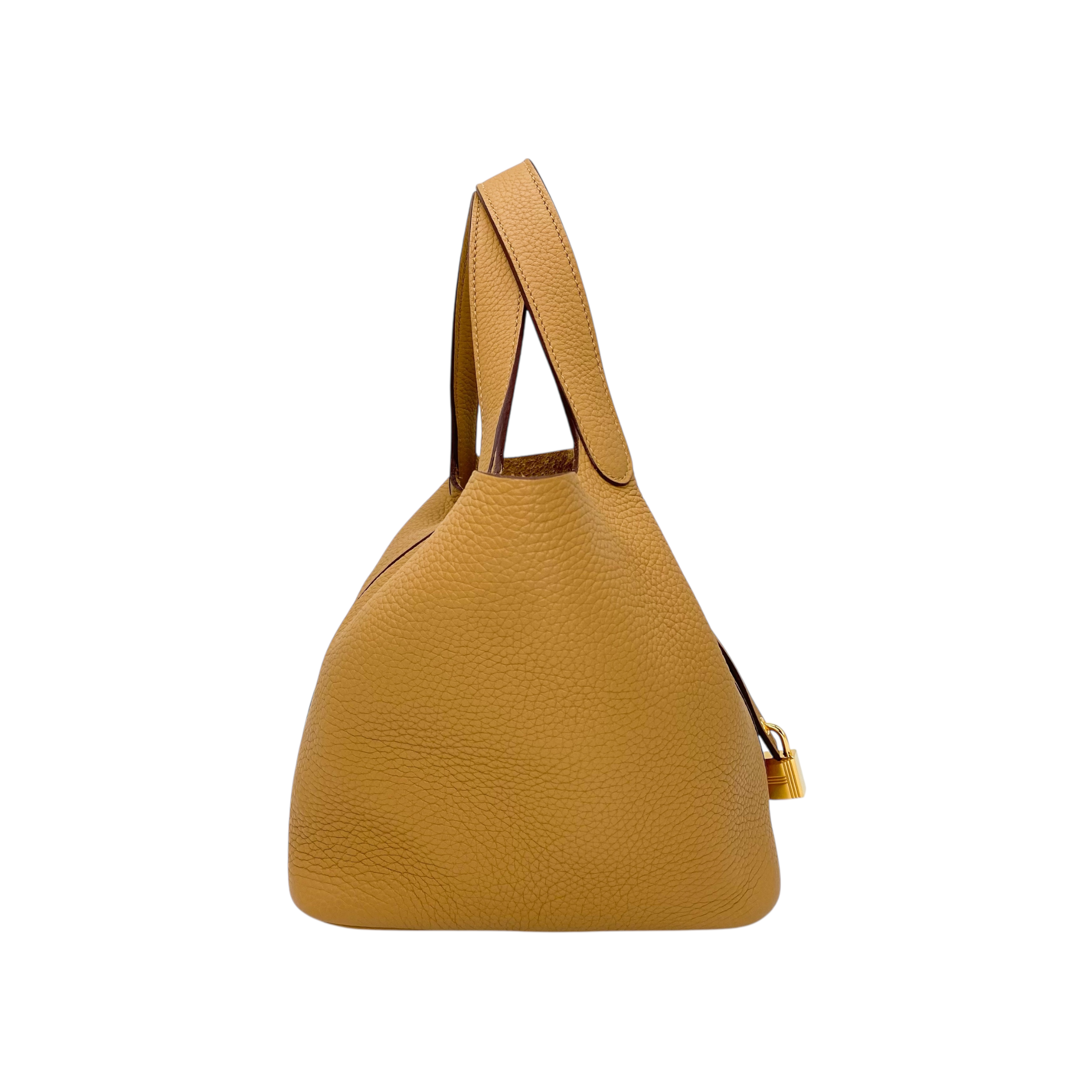 Hermes Picotin 18 Chai Clemence Gold Hardware