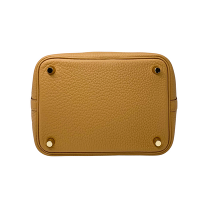Hermes Picotin 18 Chai Clemence Gold Hardware